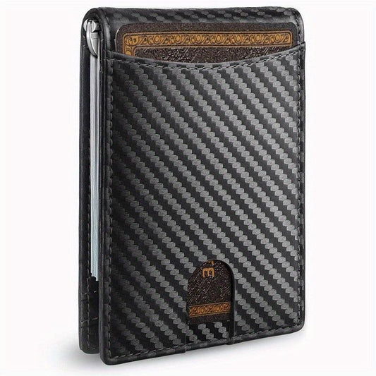 RFID Blocking Wallet Money Clip Credit Card Holder
