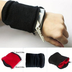 Sports Wristband Coin Purse Key Bag Sweat Absorbent Wristband