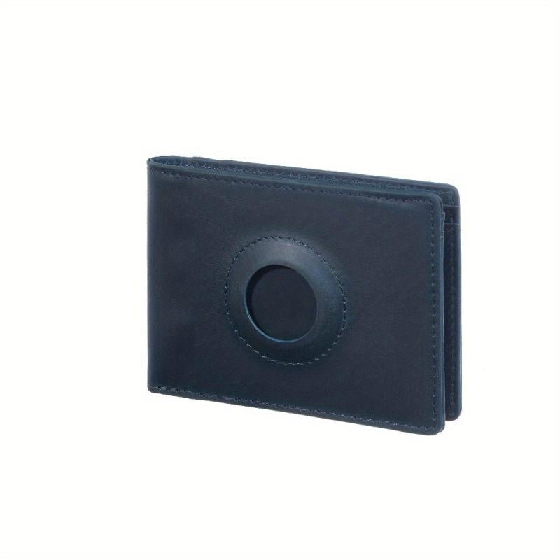 Leather Bifold Wallet Tracker RFID Blocking Wallet Air Tag Holder