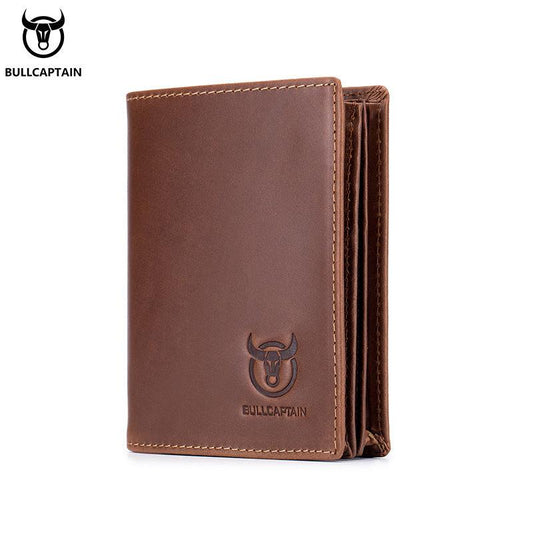Captain Cow Leather Men's Wallet Large Capacity Driver's Leather Wallet
