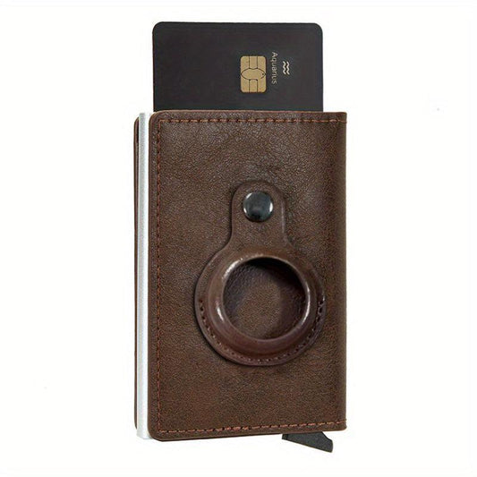 RFID Blocking Credit Card Holder Wallet with AirTag Card Holder Tracker