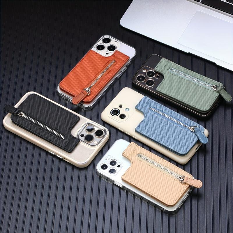 Card Case Coin Purse Zipper Card Holder Phone Wallet