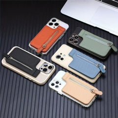 Card Case Coin Purse Zipper Card Holder Phone Wallet