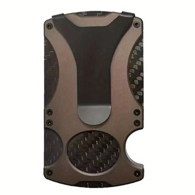 Men's RFID Blocking Carbon Fiber Money Clip Wallet