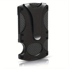 Men's RFID Blocking Carbon Fiber Money Clip Wallet