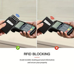 RFID Blocking Card Holder Aluminum Pop up Credit Holder