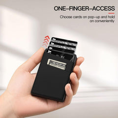 RFID Blocking Card Holder Aluminum Pop up Credit Holder