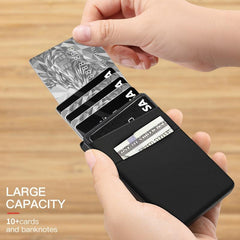 RFID Blocking Card Holder Aluminum Pop up Credit Holder