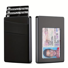 RFID Blocking Card Holder Aluminum Pop up Credit Holder