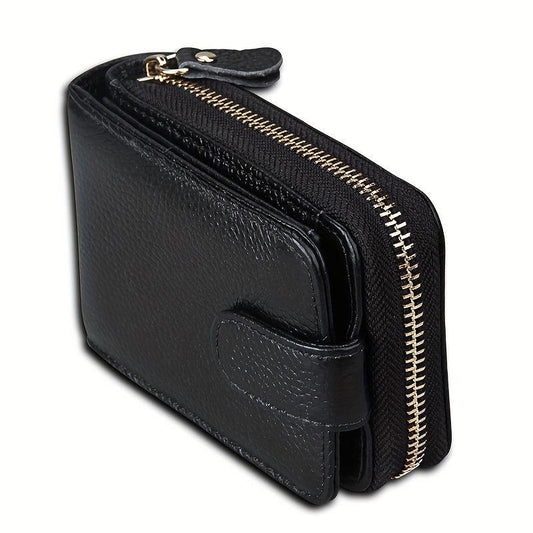 Cow Leather Credit Card Holder Coin Purse Wallet for Men
