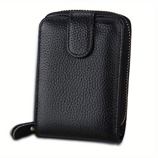 Cow Leather Credit Card Holder Coin Purse Wallet for Men