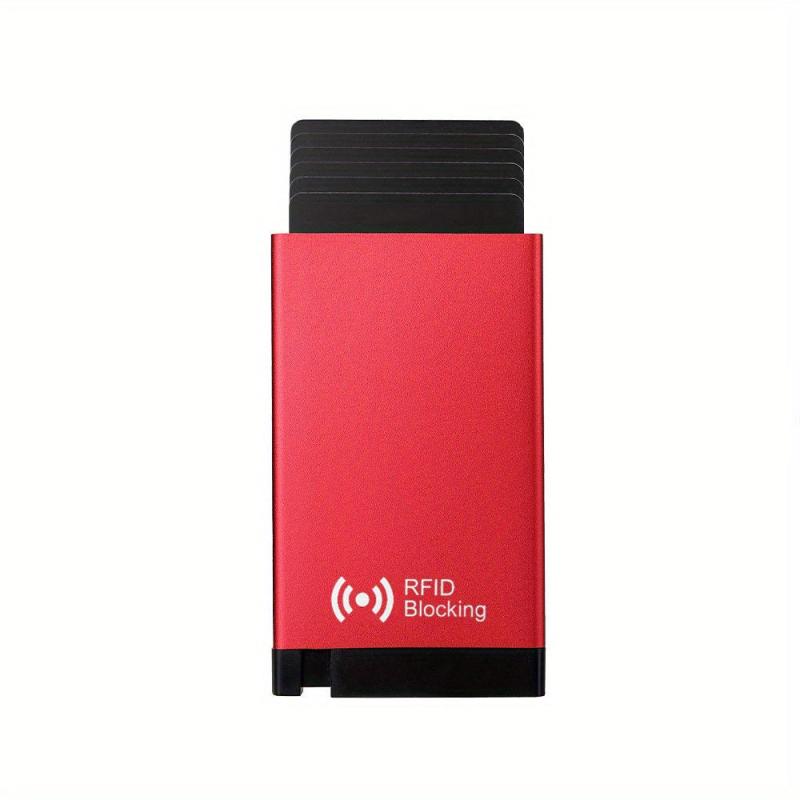 RFID Blocking Men Credit Card Bag Smart Wallet Pop Up Card Case
