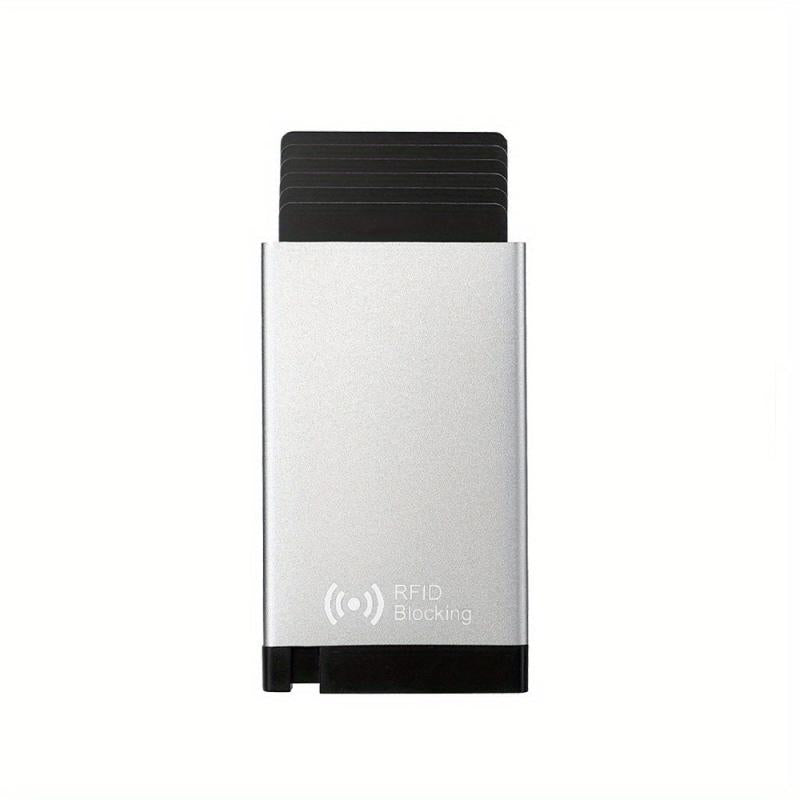 RFID Blocking Men Credit Card Bag Smart Wallet Pop Up Card Case