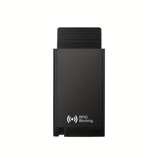 RFID Blocking Men Credit Card Bag Smart Wallet Pop Up Card Case