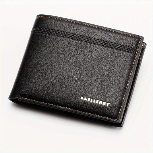 Men's Leather Short Wallet Card Holder Purse Coin Purse Gift