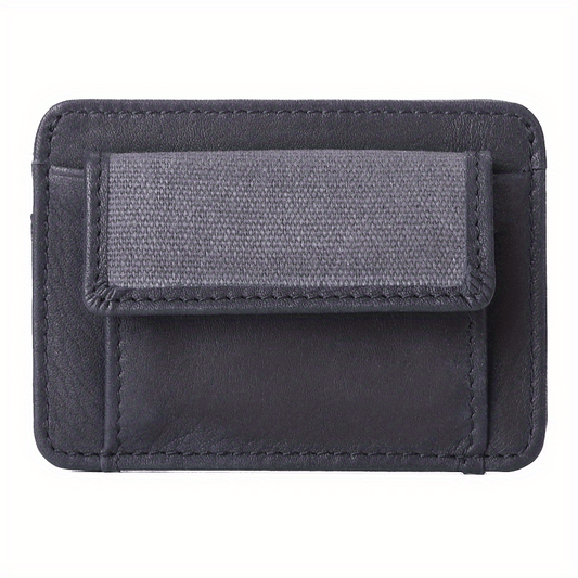 Men's Leather Credit Card Holder Slim Coin Purse