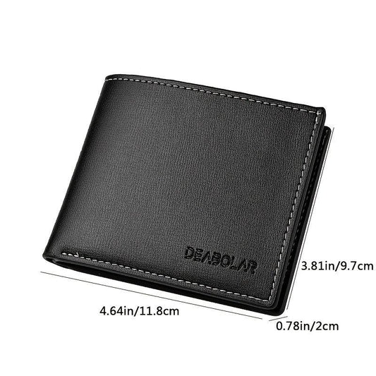 Men's Short Wallet Horizontal Wallet Driver's Holder