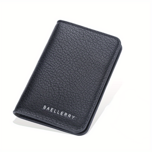 Men's Card Bag Lychee Pattern Thin Card Holder