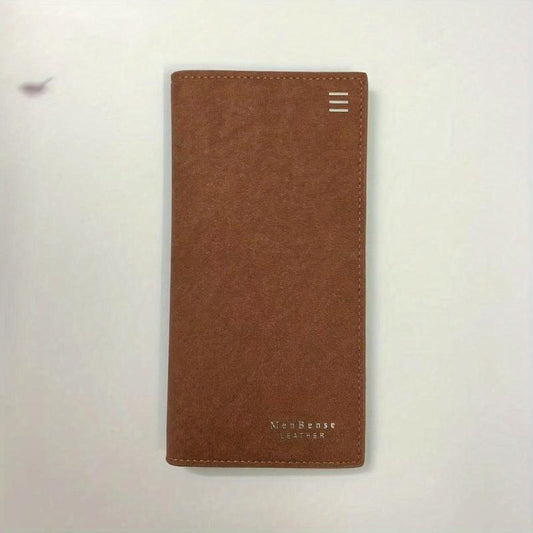Men's Frosted Long Wallet Card Holder Slim Wallet Clutch Bag Pouch Wallet