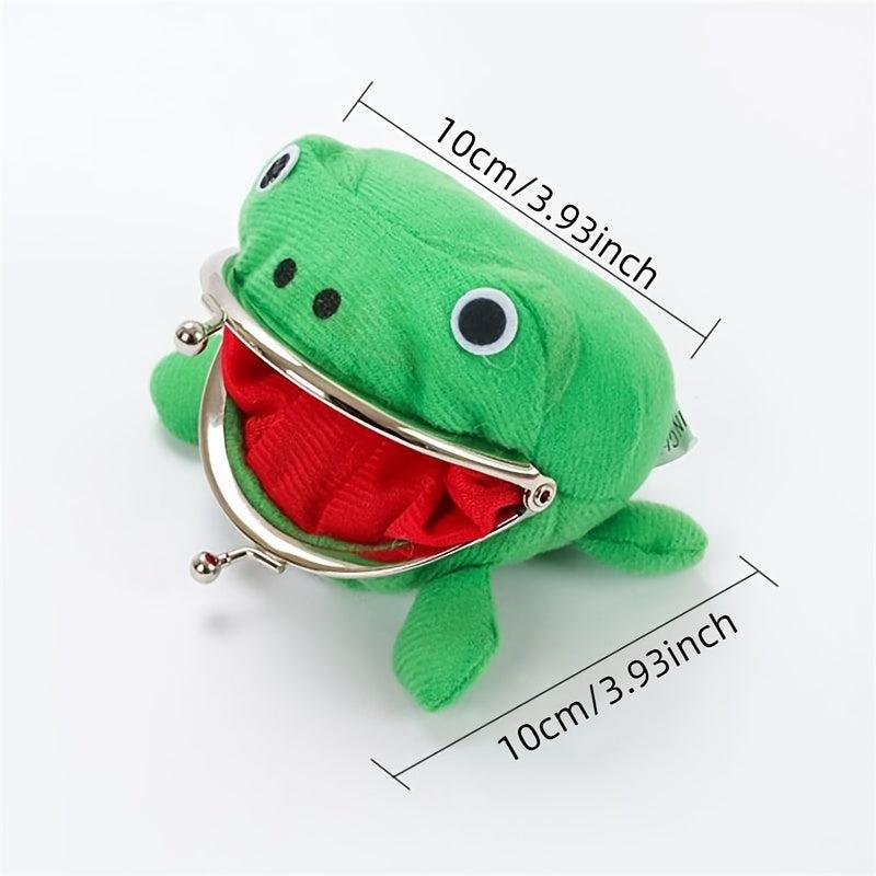 Frog Wallet Anime Cartoon Coin Purse Manga Flannel Money Bag Small Pouch