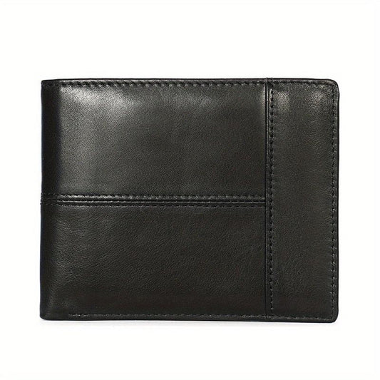 Men's Vintage Leather Wallet Rfid Blocking Bifold