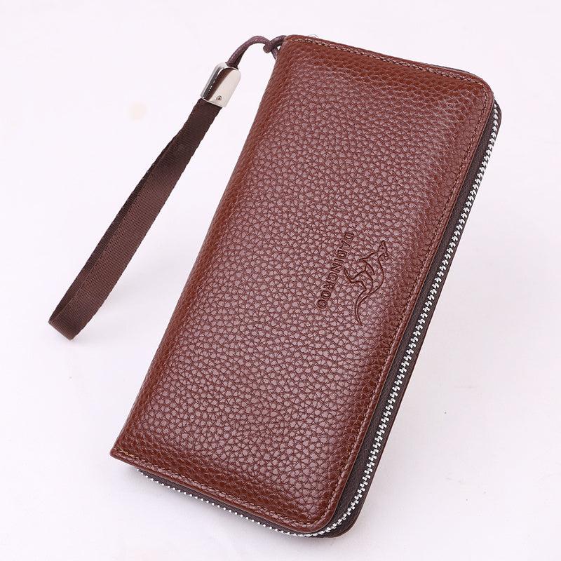 Men's Large Capacity Leather Card Holder