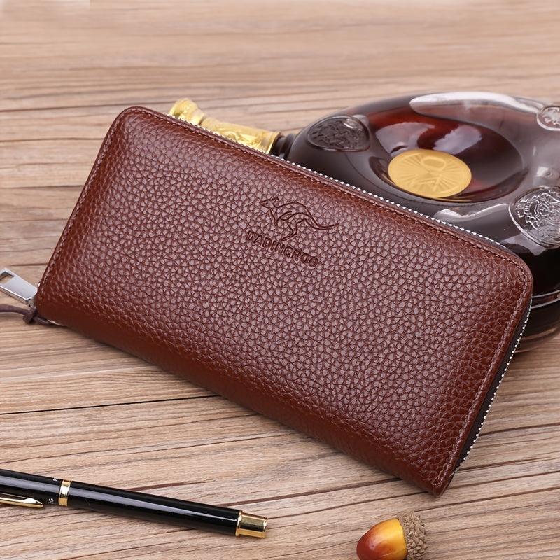 Men's Large Capacity Leather Card Holder