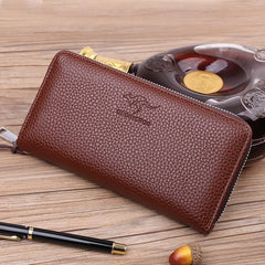 Men's Large Capacity Leather Card Holder