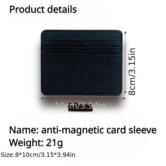 Leather Card Holder Credit Card Case Money Clip