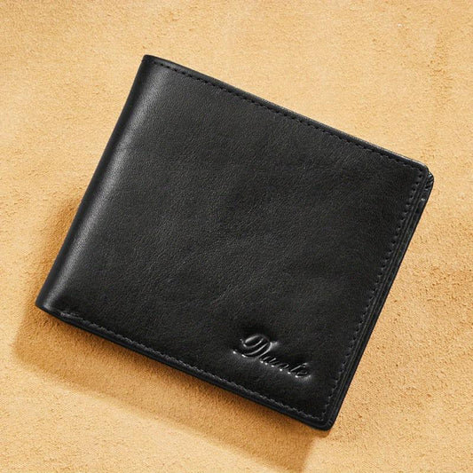 Retro Men's Leather Wallet RFID Blocking 10 Card Slots 2 Windows 2 Cash Slots