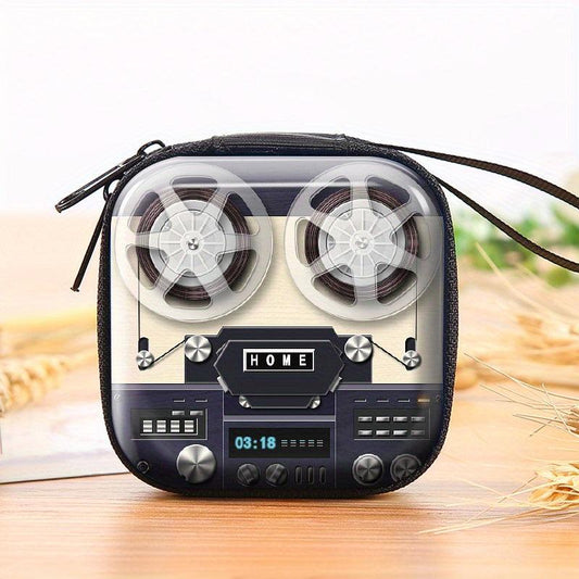 Creative Tinplate Camera Coin Purse Vintage Zipper Mini Storage Pouch