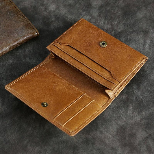 Men's RFID Blocking Leather Wallet Card Holder