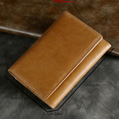 Men's RFID Blocking Leather Wallet Card Holder