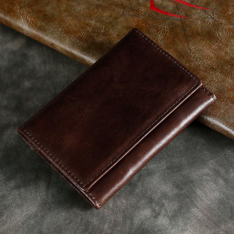 Men's RFID Blocking Leather Wallet Card Holder