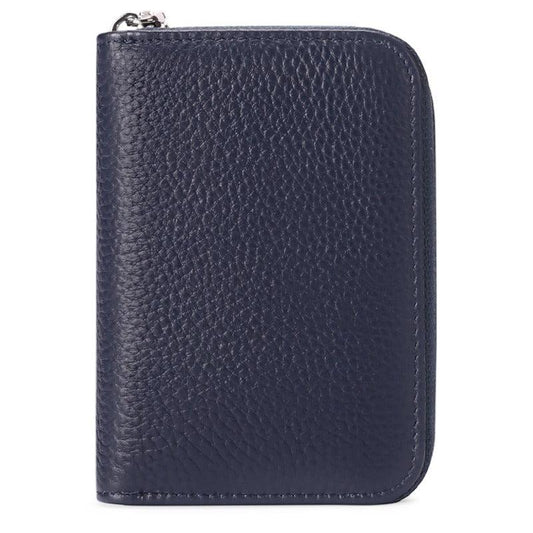 Men's Zipper Card Holder Short Wallet Leather Vintage Coin Purse