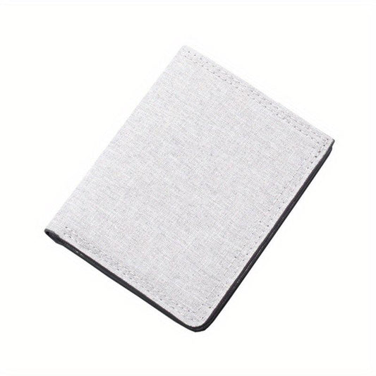 Men's Canvas Wallet Zipper Coin Purse Card Holder