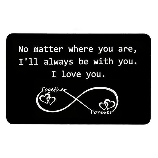 Love Note Mini Wallet Insert Unique Romantic Anniversary Gift Men Women