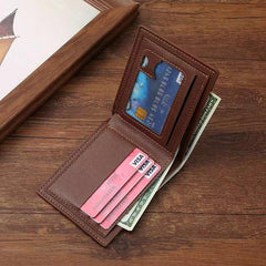 Men's Rivet Pattern Short Wallet with Card Slots