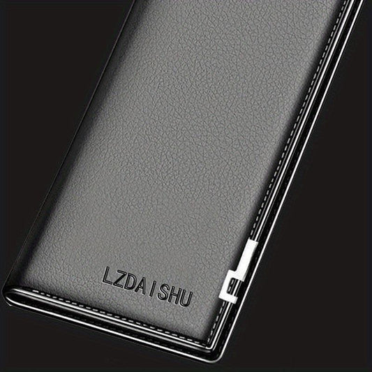 Men's Long Wallet Cash Purse Clutch Bag Phone Pouch Money Clip
