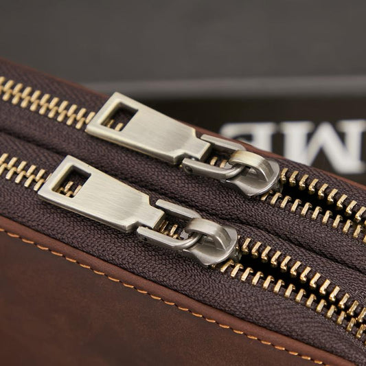 Men's Long Vintage Leather Wallet