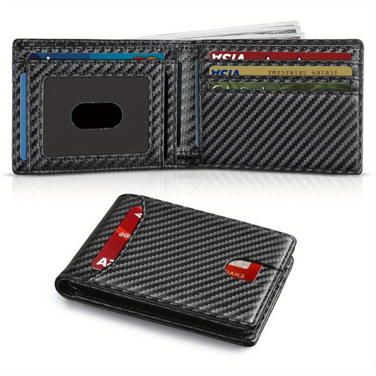 Men's Ultra thin RFID Wallet Double Pole