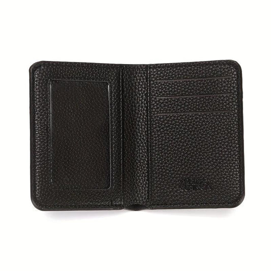 Men's Minimalist Slim Wallet Money Clip Card Holder