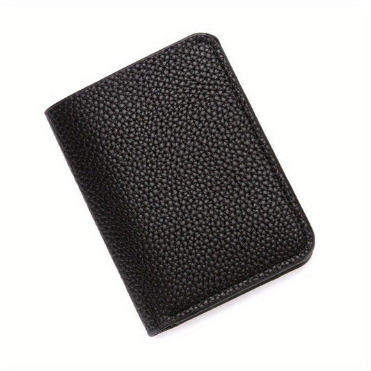 Men's Minimalist Slim Wallet Money Clip Card Holder