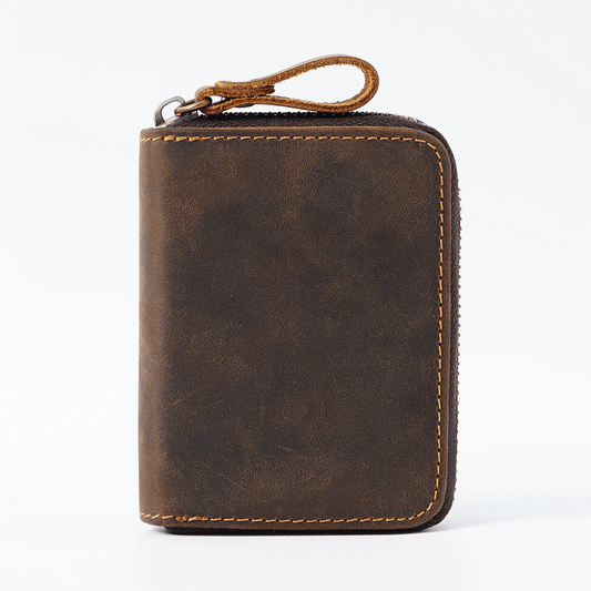 RFID Blocking Men's Vintage Leather Wallet Card Holder