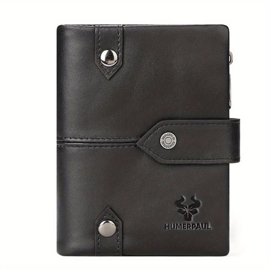 RFID Leather Man Wallet Bifold Zip Coin Purse Clutches