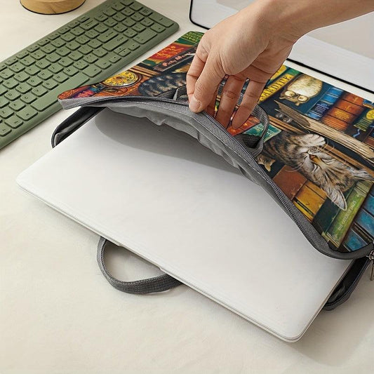 Asleep Kitten Pattern Laptop Bag Soft Protective Cover 38.1cm Soft Case Sleeve