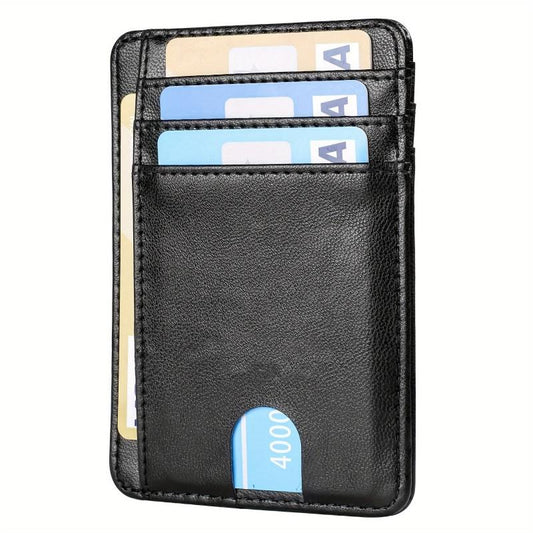 Men's Minimalist Wallet Slim Wallet Credit Card Holder Wallet