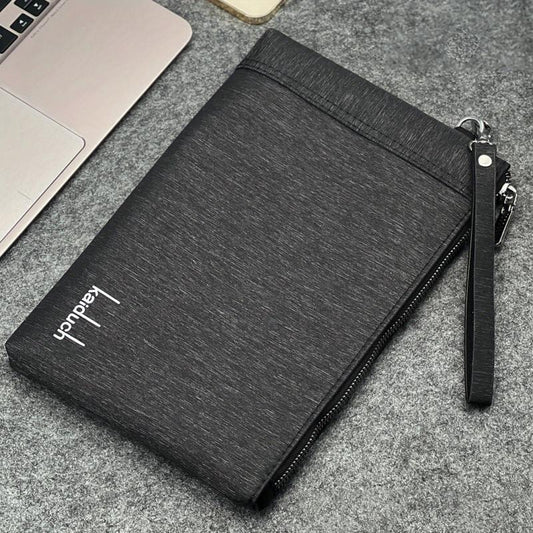 Men's Casual Clutch Bag Large Capacity Zipper Wrist Bag