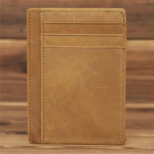 Men's Minimalist Leather Card Holder Wallet