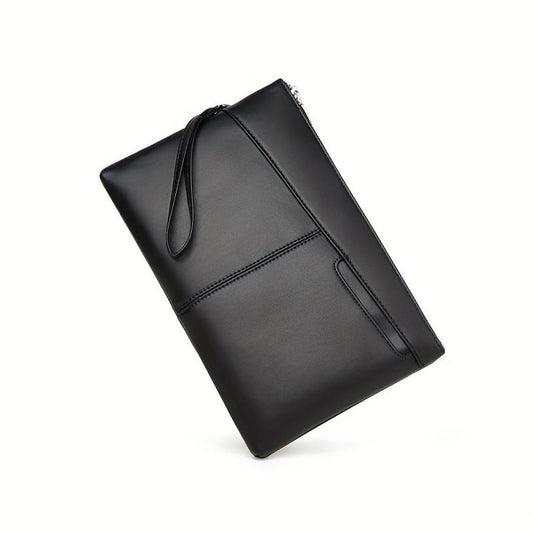 Men's Clutch Bag PU Leather Handbag Wallet Waterproof Business Mobile Phone Bag